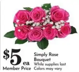 Pavilions Simply Rose Bouquet offer