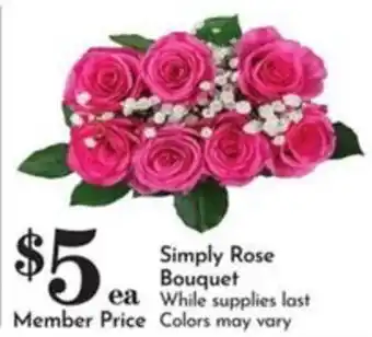 Pavilions Simply Rose Bouquet offer