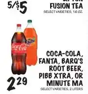 Foodarama Coca-Cola, Fanta, Barq's Root Beer, Pibb Xtra, or Minute Maid offer