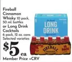Pavilions Fireball Cinnamon Whisky offer