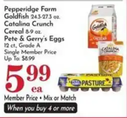 Pavilions Pepperidge Farm Goldfish Catalina Crunch Cereal offer