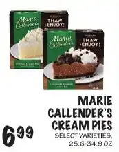 Foodarama Marie Callender's cream pies offer