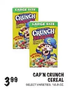 Foodarama Cap'n Crunch Cereal offer
