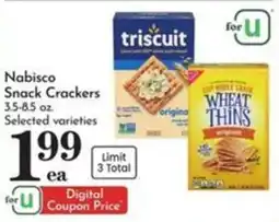 Pavilions Nabisco Snack Crackers offer