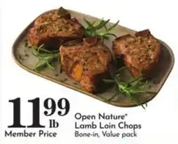 Pavilions Open Nature Lamb Loin Chops offer