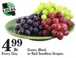 Pavilions Green, Black or Red Seedless Grapes offer