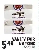 Foodarama Vanity Fair Napkins offer