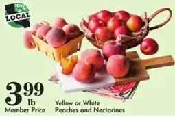 Pavilions Yellow or White Peaches and Nectarines offer