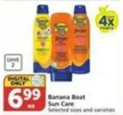 Pavilions Banana Boat Sun Care offer