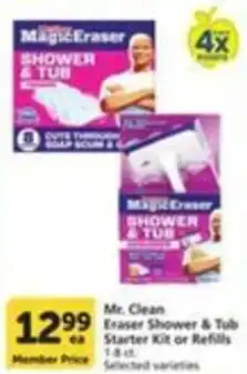 Pavilions Mr. Clean Eraser Shower & Tub Starter Kit or Refills offer