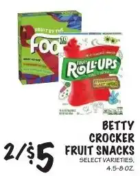 Foodarama Betty Crocker fruit snacks offer