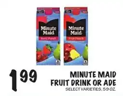 Foodarama Minute Maid fruit drink or ade offer