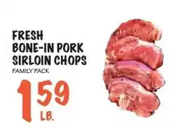 Foodarama Fresh bone-in pork sirloin chops offer