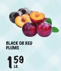 Foodarama Black or red plums offer