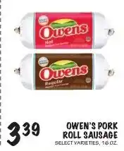 Foodarama Owens pork roll sausage offer