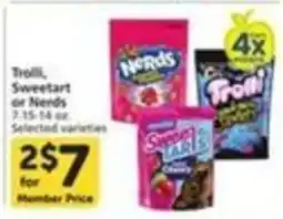 Pavilions Trolli, Sweetart or Nerds offer