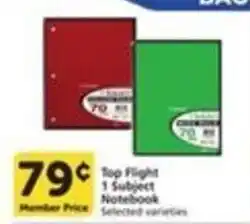 Pavilions Top Flight 1 Subject Notebook offer