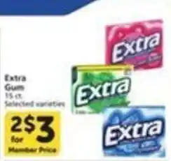 Pavilions Extra gum offer