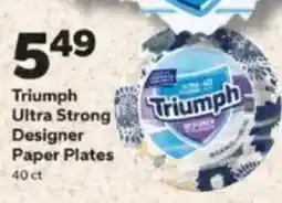 Save a Lot Triumph ultra strong designer paper plates offer