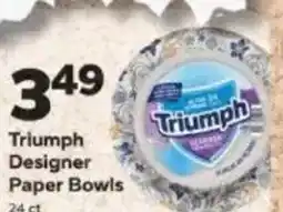 Save a Lot Triumph designer paper bowls offer