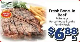 Block and Beaver Meats Fresh Bone-In Beef