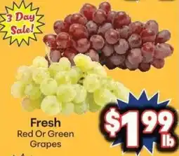 Save a Lot Fresh Red Or Green Grapes offer