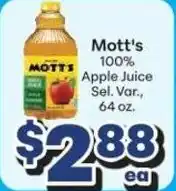 Save a Lot Mott's apple juice offer
