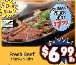 Save a Lot Fresh Beef Flanken Ribs offer