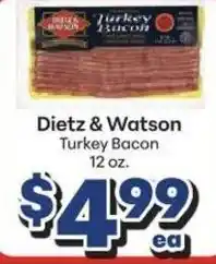 Save a Lot Dietz & Watson Turkey Bacon offer
