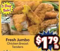 Save a Lot Block Island Chicken Fresh Jumbo Chicken Breast Tenders offer