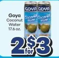 Save a Lot Goya coconut water offer