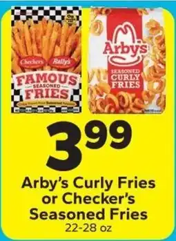 Save a Lot Arby's Curly Fries or Checker's Seasoned Fries offer