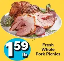 Save a Lot Fresh Whole Pork Picnics offer