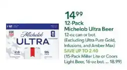 Publix Michelob Ultra Beer offer