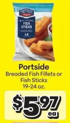 Save a Lot Portside Breaded Fish Fillets or Fish Sticks offer