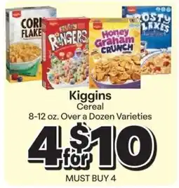 Save a Lot Kiggins Cereal offer