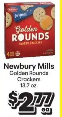 Save a Lot Newbury Mills Golden Rounds Crackers offer