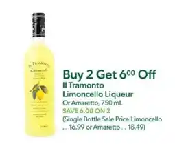 Publix Il Tramonto Limoncello Liqueur Or Amaretto offer