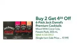 Publix Jack Daniel's Premium Cocktails offer