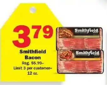 Schnucks Smithfield Bacon offer