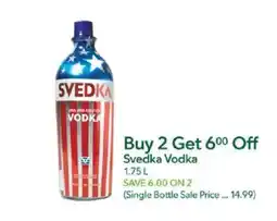 Publix Svedka Vodka offer