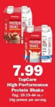Schnucks TopCare High Performance Protein Shake offer