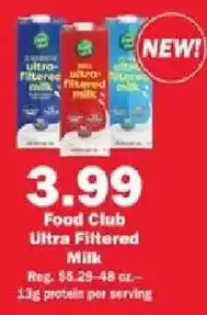 Schnucks Food Club Ultra Filtered Milk offer