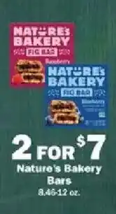 Schnucks Nature's Bakery Bars offer