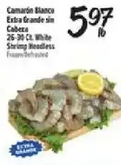 El Super Extra Grande White Shrimp Headless offer