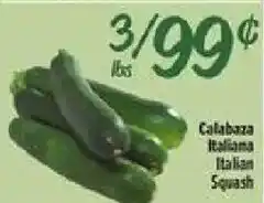 El Super Italian Squash offer