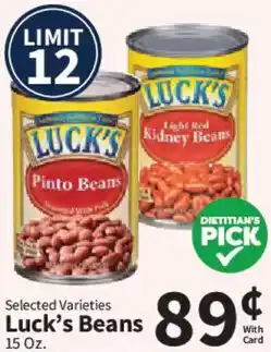 Food City Luck's Beans offer