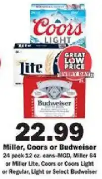 Schnucks Miller, Coors or Budweiser offer