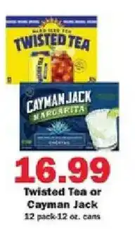 Schnucks Twisted Tea or Cayman Jack offer