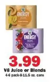 Schnucks V8 Juice or Blends offer